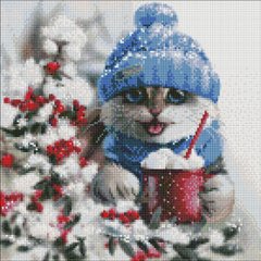 Фото Картина зі страз Зимова радість Ідейка (AMO7578) від інтернет-магазину рукоділля Sylarozumu.com.ua