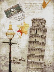 Фото Картина з страз Пізанська вежа ColorArt (CLR-PST1004-1) від інтернет-магазину рукоділля Sylarozumu.com.ua