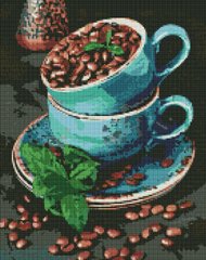 Фото Алмазна картина Ароматні кавові зерна Ідейка (AMO7486) від інтернет-магазину рукоділля Sylarozumu.com.ua