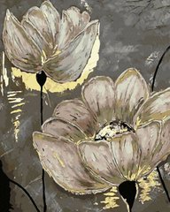 Фото Картина за номерами Гарні квіти (золоті фарби) (JX1055) (Без коробки) від інтернет-магазину картин-розмальовок Sylarozumu.com.ua