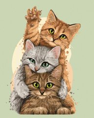 Фото Малювання по номерам Веселі кошенята (BK-GX41958) (Без коробки) від інтернет-магазину картин-розмальовок Sylarozumu.com.ua
