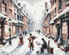 Фото Картини за номерами Різдвяна мелодія (BSM-B53840) від інтернет-магазину картин-розмальовок Sylarozumu.com.ua