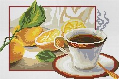 Фото Картина з страз Чай з лимоном ColorArt (CLR-PDT702) від інтернет-магазину рукоділля Sylarozumu.com.ua