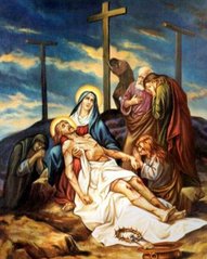 Фото Картина зі страз Тіло Ісуса знято з хреста ТМ Алмазна мозаіка (DM-456) від інтернет-магазину рукоділля Sylarozumu.com.ua