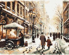 Фото Розмальовка по номерах Зимове місто (BSM-B53844) від інтернет-магазину картин-розмальовок Sylarozumu.com.ua