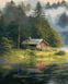Комплектація Картина за номерами Будиночок біля озера (NIK-N651) від інтернет-магазину товарів для творчості Sylarozumu.com.ua