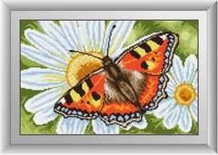 Фото Картина з страз Метелик на ромашці Dream Art (DA-30365) від інтернет-магазину рукоділля Sylarozumu.com.ua