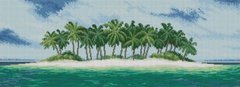 Фото Картина мозаїка Острівець в океані (32 х 88 см) Dream Art (DA-31761) від інтернет-магазину рукоділля Sylarozumu.com.ua