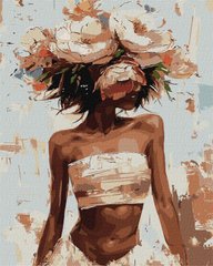 Фото Картина за номерами Квітковий капелюшок ©victoria_art___ (KH8438) Ідейка від інтернет-магазину картин-розмальовок Sylarozumu.com.ua