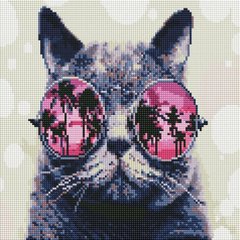 Фото Набір алмазної вишивки Кіт в окулярах ColorArt (CLR-PTT607) від інтернет-магазину рукоділля Sylarozumu.com.ua