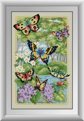 Фото Картина з страз Лісові метелики (повна зашивання, квадратні камені) Dream Art (DA-30120) від інтернет-магазину рукоділля Sylarozumu.com.ua