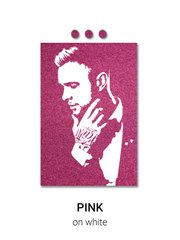Замовлення портрет фото flip-flop з блискітками, полотно 70x90 см рожевий на білому