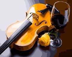 Фото Розмальовки за номерами Келих і скрипка (BRM27891) від інтернет-магазину картин-розмальовок Sylarozumu.com.ua