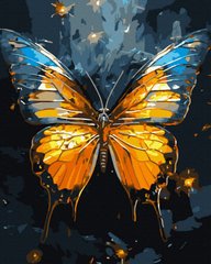 Фото Картина за номерами Метелик у золоті (золоті фарби) (JX1109) (Без коробки) від інтернет-магазину картин-розмальовок Sylarozumu.com.ua