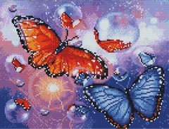 Фото Картина з страз Дощ і метелики НікіТошка (EJ1008) від інтернет-магазину рукоділля Sylarozumu.com.ua