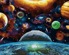 Фото Алмазна картина Сонячна система (BGZS1147) від інтернет-магазину картин-розмальовок Sylarozumu.com.ua