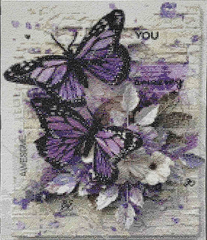 Фото Картина з страз Бузкові метелики Діамантові ручки (GU_178363) від інтернет-магазину рукоділля Sylarozumu.com.ua