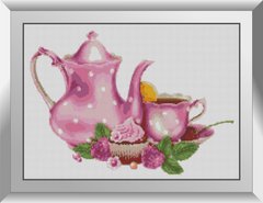 Фото Картина з страз Малиновий чай Dream Art (DA-31174) від інтернет-магазину рукоділля Sylarozumu.com.ua