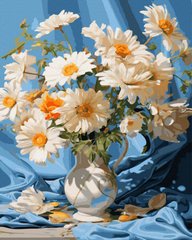 Фото Картина за номерами Білі квіти (NIK-N697) від інтернет-магазину картин-розмальовок Sylarozumu.com.ua