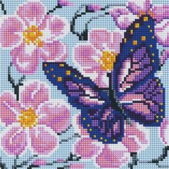 Фото Алмазна живопис Метелик Алмазна мозаіка (OSA006) від інтернет-магазину рукоділля Sylarozumu.com.ua