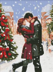 Фото Картина стразами Зимова романтика з голограмними стразами (AB) Ідейка (AMO7823) від інтернет-магазину рукоділля Sylarozumu.com.ua
