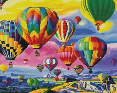 Фото Картина из мозаики Воздушные шары ColorArt (CLR-PSP108, На подрамнике) от интернет-магазина рукоделия Sylarozumu.com.ua
