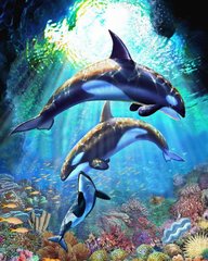 Фото Алмазна картина Підводний світ My Art (AR-3174) від інтернет-магазину рукоділля Sylarozumu.com.ua