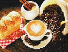 Фото Картина з страз Сніданок з любов'ю НікіТошка (EJ365) від інтернет-магазину рукоділля Sylarozumu.com.ua