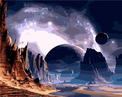 Фото Картина за номерами Далека планета (AS0264) ArtStory від інтернет-магазину картин-розмальовок Sylarozumu.com.ua