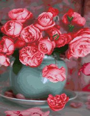 Фото Алмазна картина Чайні троянди (BGZS1181) від інтернет-магазину картин-розмальовок Sylarozumu.com.ua