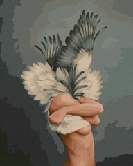 Фото Малювання по номерам Дівчина з крилами (BRM41924) від інтернет-магазину картин-розмальовок Sylarozumu.com.ua
