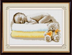 Фото Картина з страз Солодкий сон малюка Dream Art (DA-30561) від інтернет-магазину рукоділля Sylarozumu.com.ua