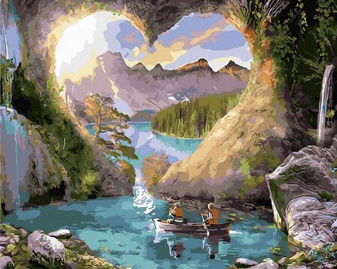 Фото Картина за номерами Пещера кохання (BRM34288) від інтернет-магазину картин-розмальовок Sylarozumu.com.ua