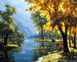 Комплектація Картина за номерами Річка в осінньому лісі (BK-GX25570) (Без коробки) від інтернет-магазину товарів для творчості Sylarozumu.com.ua