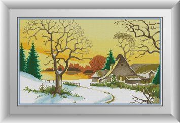 Фото Картина из страз Первый снег Dream Art (DA-30777, ) от интернет-магазина рукоделия Sylarozumu.com.ua