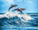 Комплектація Розмальовка для дорослих Дельфіни над водою (BK-GX26749) (Без коробки) від інтернет-магазину товарів для творчості Sylarozumu.com.ua