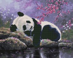 Фото Алмазные картины-раскраски Панда на озере (GZS1152) (Без коробки) от интернет-магазина картин-раскрасок Sylarozumu.com.ua