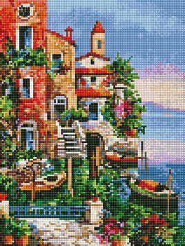 Фото Набор алмазной вышивки На причале Rainbow Art (EJ1379, На подрамнике) от интернет-магазина рукоделия Sylarozumu.com.ua