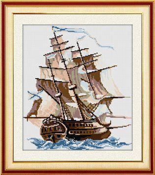 Фото Картина из страз Бригантина Dream Art (DA-30581, ) от интернет-магазина рукоделия Sylarozumu.com.ua