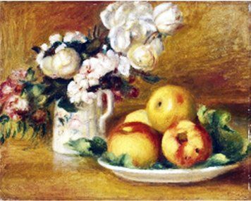 Фото Алмазна вишивка Яблука та квіти худ.Pierre-Auguste Renoir Діамантові ручки (GU_189702) від інтернет-магазину рукоділля Sylarozumu.com.ua