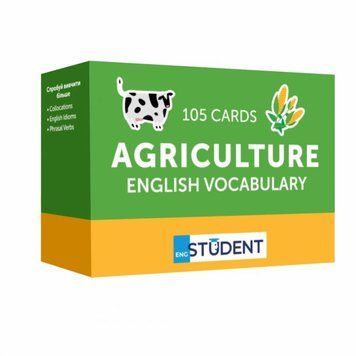 Карточки для изучения - Agriculture English Vocabulary настольная игра и пример комплектации | Sylarozumu.com.ua