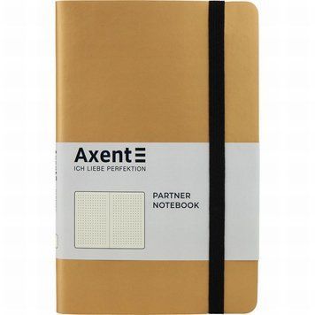 Блокнот Axent /8312-35-A/ Partner Soft, 125*195/96арк, крап, золотиста (1/18)