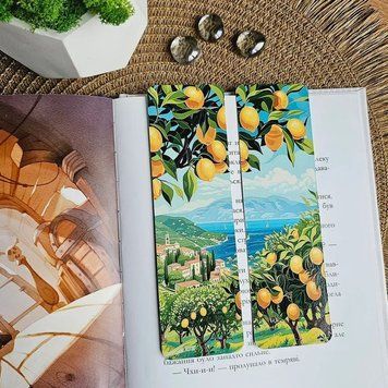 Закладка для книг MriyTaDiy, art bm-27, Лимонный сад