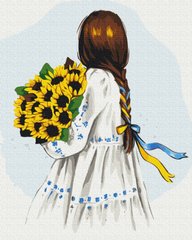 Фото Живопись по номерам Цветы Украины (BSM-B53075) от интернет-магазина картин-раскрасок Sylarozumu.com.ua