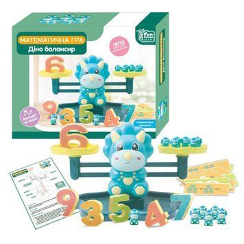 Настольная игра Балансир "Дино" (27266) настольная игра и пример комплектации | Sylarozumu.com.ua