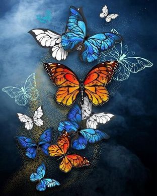 Фото Картина зі страз Яскраві метелики My Art (AR-3137) від інтернет-магазину рукоділля Sylarozumu.com.ua