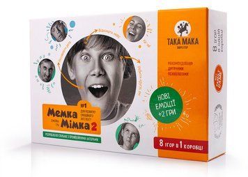 ТАКА МАКА Мемка Мимка 2 (20002-UA) настольная игра и пример комплектации | Sylarozumu.com.ua