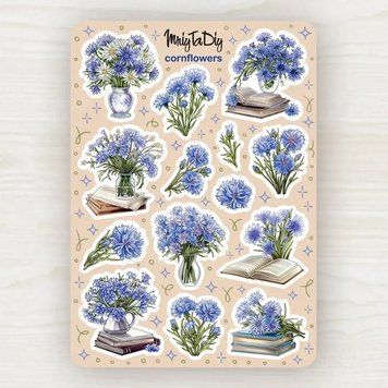 Стикеры с наклейками MriyTaDiy, Cornflowers