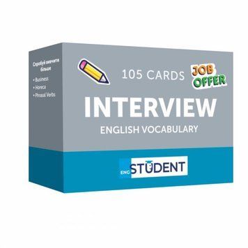 Картки для вивчення - Interview English Vocabulary настільна гра &mdash; що в комплекті | Sylarozumu.com.ua