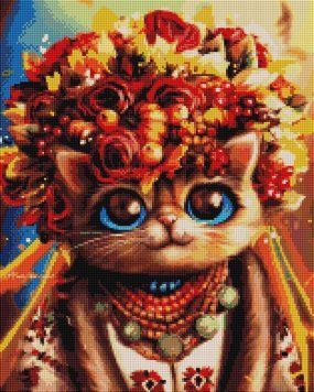 Набор алмазной мозаики Осенняя Киса &copy;Марианна Пащук BrushMe (DBS1083, На подрамнике)